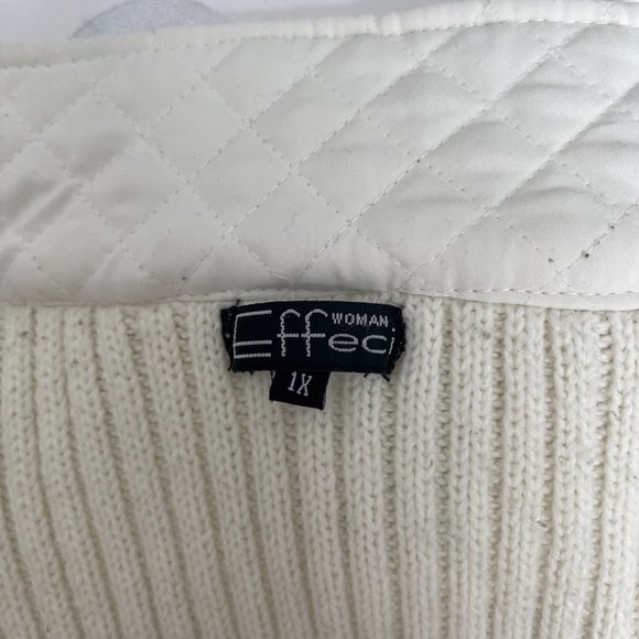 Ivory quilted, Effeci, dressy jacket - Picture 6 of 6